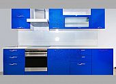 Кухонный гарнитур «Виктория синяя»