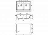 Кухонная мойка «АСТРА-780К»